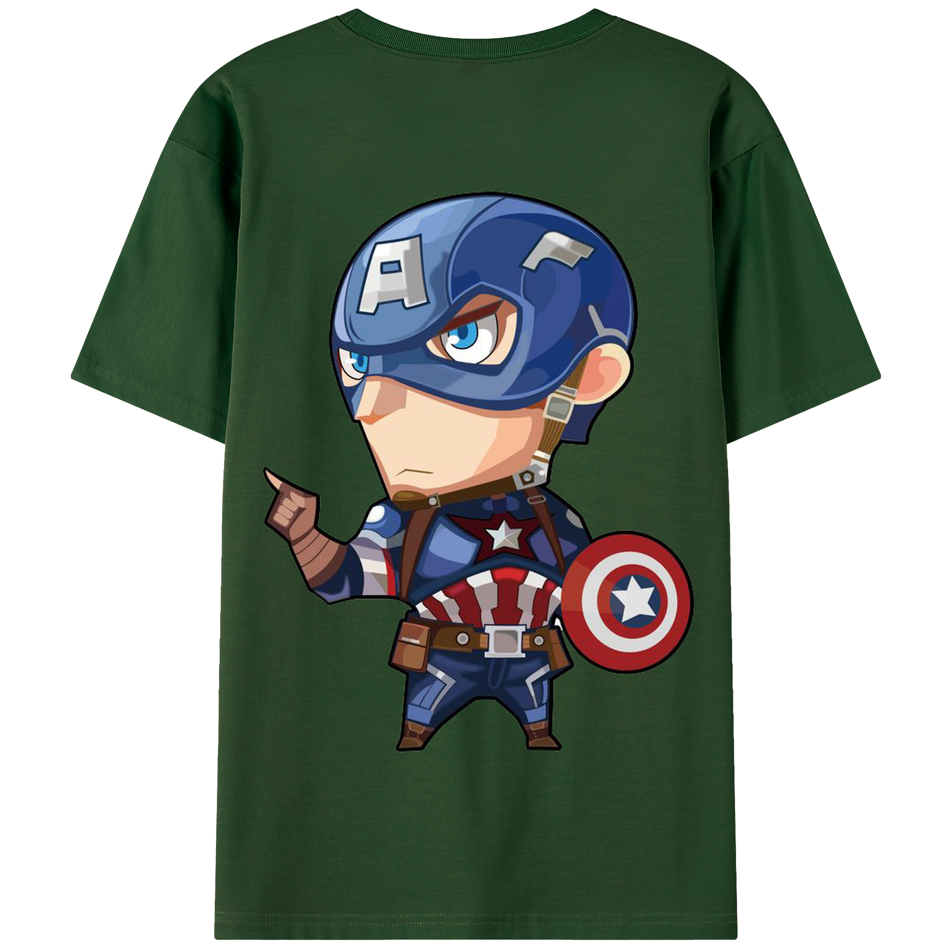 （画像用） アベンジャーズ The Avengers 綿100％半袖Tシャツ（背面プリント）